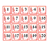 Vector clipart: russian number cards