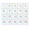 Vector clipart: Number cards