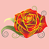 Vector clipart: Rose