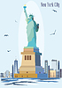 Vector clipart: Statue of Liberty image