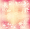 Vector clipart: Pink background with butterfly
