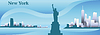 Vector clipart: Silhouette of New York