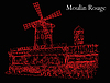 Moulin Rouge in red colors