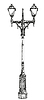 Vector clipart: Hand drawing street lamp