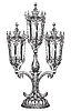 Vector clipart: Small ancient street lantern image