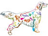 Vector clipart: Colorful decorative standing portrait of English