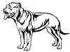 Vector clipart: Decorative standing portrait of Ca de Bou