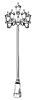 Vector clipart: street lamp-