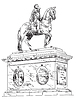 Frederik V on Horseback Statue, Copenhagen | Stock Vector Graphics