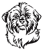 Decorative portrait of Dog Shih Tzu