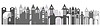 Vector clipart: Silhouette of city