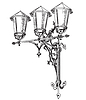 Vector clipart: street lantern-