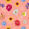Vector clipart: Seamless pattern with flowers