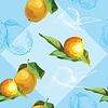 Vector clipart: Seamless pattern with lemon