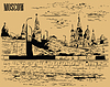 Бежевый Москва- | Векторный клипарт