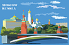 Векторный клипарт: красочная Москва-