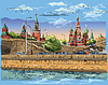 Векторный клипарт: красочный ручной рисунок Москва-