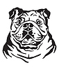 Decorative portrait of Dog Bulldog | Stock Vector Graphics