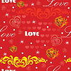 Seamless valentines day pattern  | Stock Vector Graphics