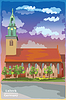 Vector clipart: Colorful Church in Berlin