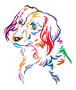 Vector clipart: Colorful decorative portrait of Nederlandse