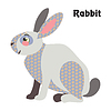 Vector clipart: cartoon rabbit