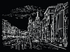 Black hand drawing ST Petersburg 