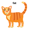 Vector clipart: cartoon cat