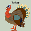 Vector clipart: cartoon turkey