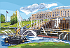 Vector clipart: Colorful hand drawing ST Petersburg 
