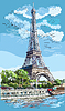 Vector clipart: Colorful hand drawing Paris