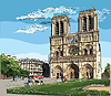 Colorful hand drawing Paris 