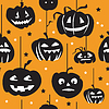Vector clipart: Halloween seamless pattern 