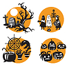 Vector clipart: halloween set
