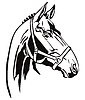 Vector clipart: decorative horse 
