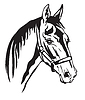 Vector clipart: decorative horse 