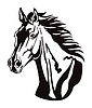 Vector clipart: decorative horse 