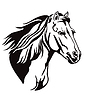 Vector clipart: decorative horse 13