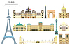 Vector clipart: Paris colorful 
