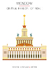 Vector clipart: Colorful Moscow landmark 