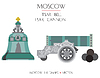 Vector clipart: Colorful Moscow landmark 11