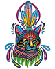 Colorful ornamental cat 