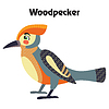 cartoon woodpecker