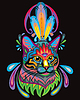 Vector clipart: Colorful zentangle cat 