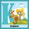 Vector clipart: Animal alphabet K