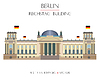 Vector clipart: Colorful Reichstag building