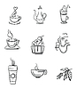 Vector clipart: coffee icons