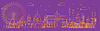 Berlin skyline line art 