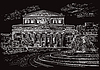Vector clipart: Black hand drawing Moscow 