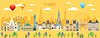 Vector clipart: Paris skyline 14
